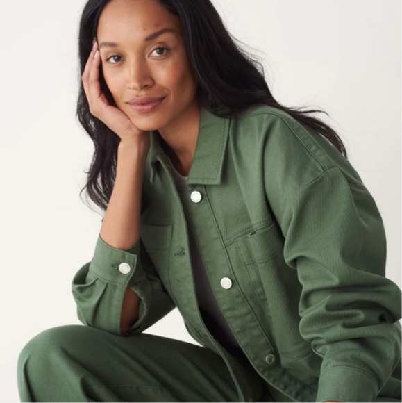 Frank And Oak Green Overshirt- Size XXS - Picture 3 of 4